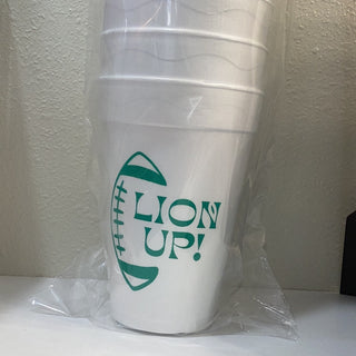 Lion Up! 16oz Styrofoam Cups Styrofoam Cups    - Chickie Collective