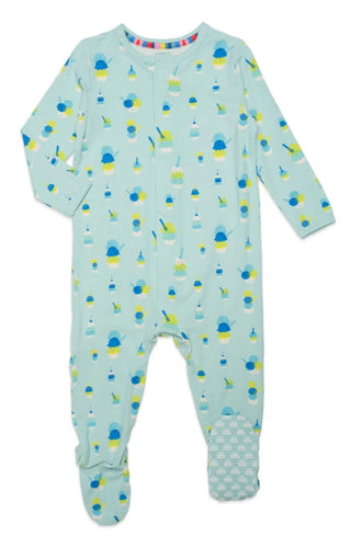 Magnetic Me - Green Sundae Funday Footie Baby Gown    - Chickie Collective