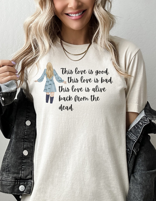 Taylor Swift Preppy Picture T-Shirt - This Love Is Good, This Love Is Bad T-Shirt    - Chickie Collective