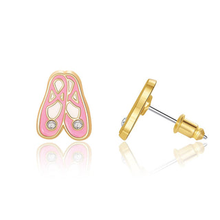 Ballet Slippers Cutie Stud Earrings     - Chickie Collective