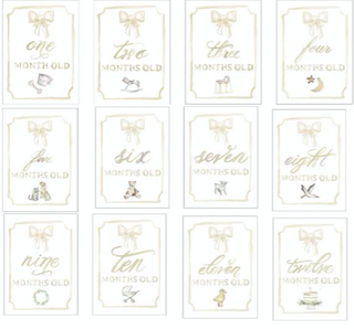 Monthly Milestone Card Set Platinum - Chickie Collective