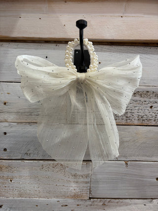 White Hair Band and Bow