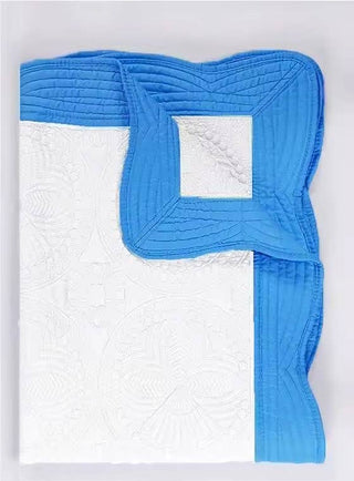 Heirloom Quilt - Baby Quilt Blanket Swaddle Monogram - Chickie Collective