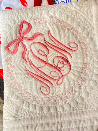 Quilted Baby Blanket     - Chickie Collective