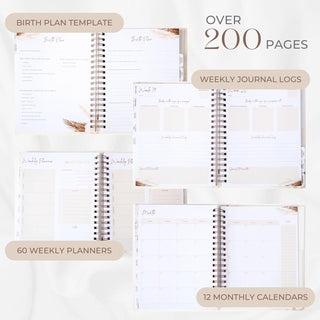 Pregnancy Journal - Baby Journal with over 200 pages Book    - Chickie Collective