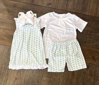 White Ruffle Crab Flutter Dress for Stylish Summer Fun Girls Dress - Chickie Collective