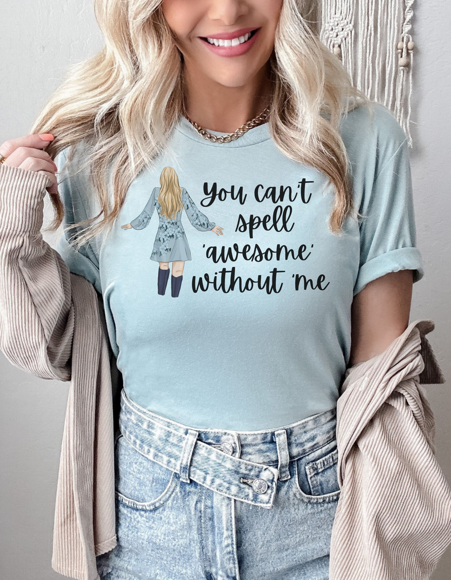 Taylor Swift Preppy Picture T-Shirt - You Can't Spell Awesome Without Me T-Shirt    - Chickie Collective