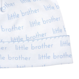 Little Brother Print Hat Baby Accessories - Chickie Collective