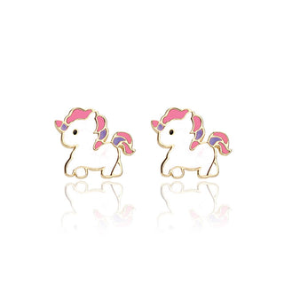 Magical Unicorn Cutie Stud Earrings     - Chickie Collective