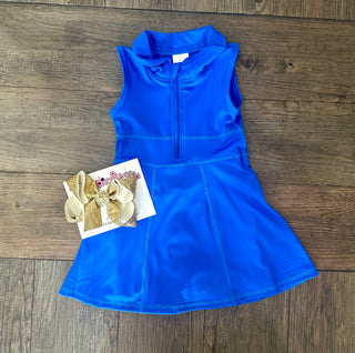 Royal Blue Girls Athletic Dress Baby & Toddler Dress - Chickie Collective