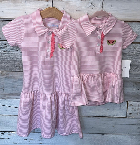 Watermelon Polo Bubble Baby Clothing    - Chickie Collective