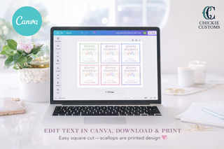 Editable Birthday Gift Tags – Printable Canva Template