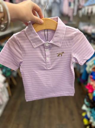 Clubhouse Polo: Lavender Boy's Polo - Chickie Collective