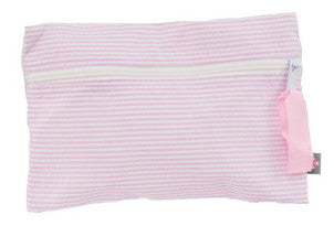 Seersucker Cosmo Bag | Pink
