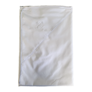 Embroidered Cross Christening Shawl - Chickie Collective