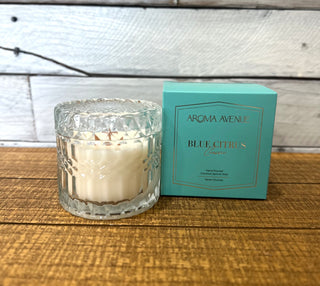 Blue Citrus Woodwick Candle Candles - Chickie Collective