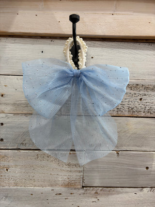 Blue Hair Band and Bow