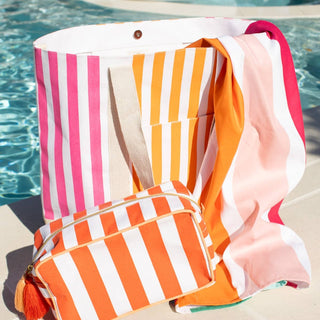 Megan Cosmetic White/Fiesta 10x6x4 - Chickie Collective