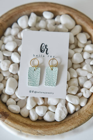 Tenley mini earrings. girls. children. light weight. blue     - Chickie Collective