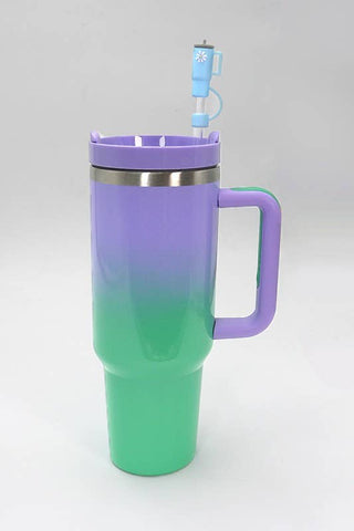 40oz CLOUD/FLOWER/RAINBOW TUMBLER STRAW COVER CAP     - Chickie Collective