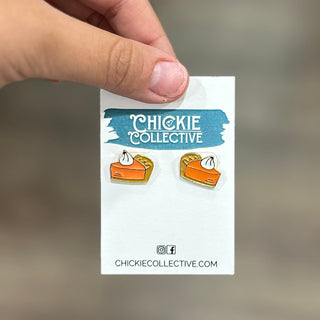 Pumpkin Pie Stud Earrings Earrings - Chickie Collective