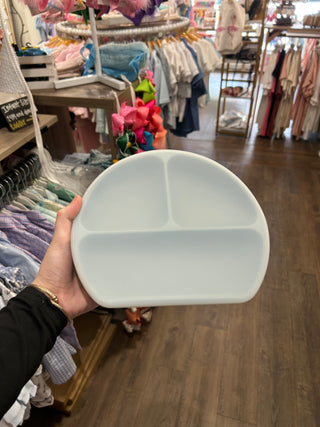 Silicone Plate w/ Lid Kid's Plates - Chickie Collective