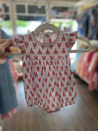 Lil' Snappers Print Flutters Bubble for Baby Girls - Chickie Collective