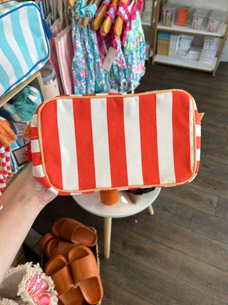 Megan Cosmetic White/Fiesta 10x6x4 - Chickie Collective