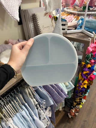 Silicone Plate w/ Lid Kid's Plates - Chickie Collective
