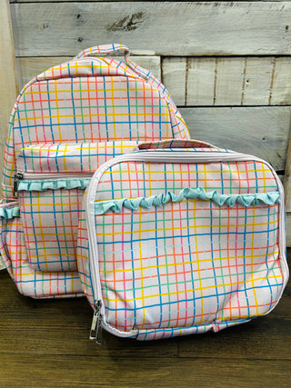 Pink Plaid Lunchbox