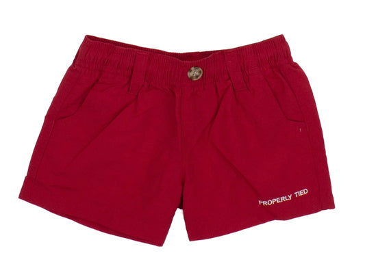 Boys Mallard Shorts | Red |     - Chickie Collective