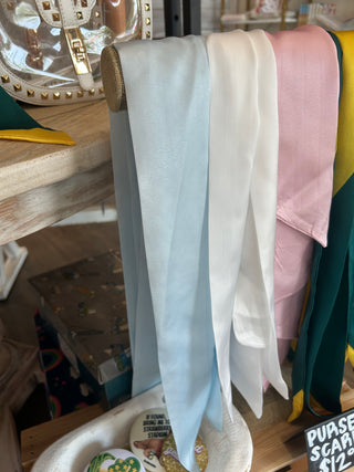 White Purse Scarf Purse Scarf - Chickie Collective