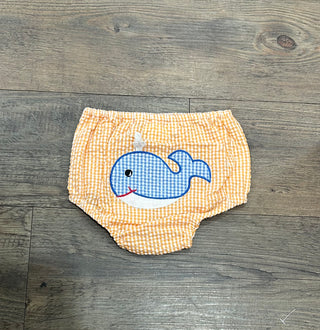 Diaper Cover - Boy Whale - Chickie Collective