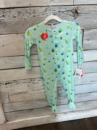 Magnetic Me - Green Sundae Funday Footie Baby Gown - Chickie Collective