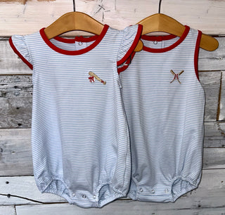 Baseball Flutter Bubble Girl Girls Bubble - Chickie Collective