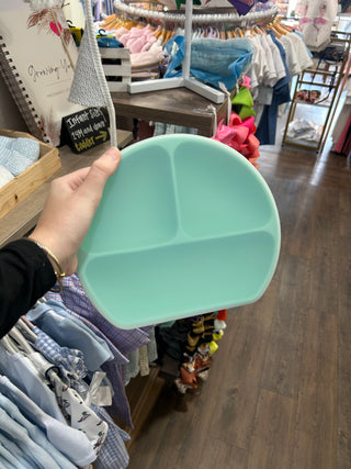Silicone Plate w/ Lid Kid's Plates - Chickie Collective