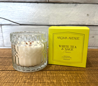 White Tea & Sage Aroma Avenue Candle - Chickie Collective