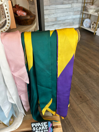 Green & Yellow Purse Scarf Purse Scarf - Chickie Collective