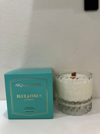 Blue Citrus Woodwick Candle Candles    - Chickie Collective