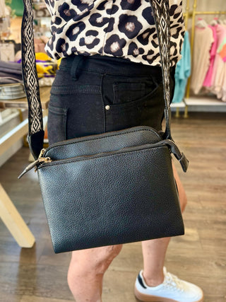 Leather zip purse