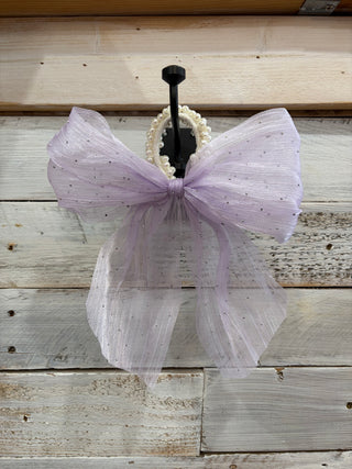 Purple Hair Band and Bow