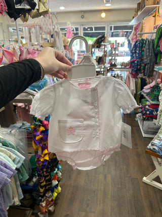 Shadow Stitch Bow Diaper Set - Chickie Collective