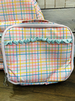 Pink Plaid Lunchbox