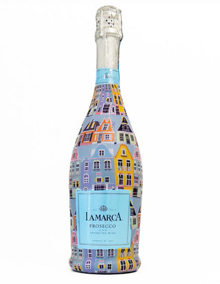 Beau Bottles Blue Row Houses - Prosecco Collection Wine Accessories - Chickie Collective