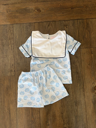 Blue Pumpkin Boy Set