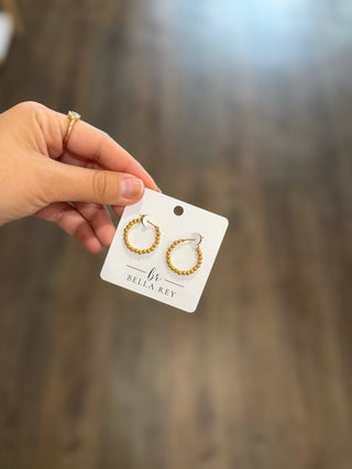 Vivi 18K Gold Plated Hoop Earrings - Hypoallergenic