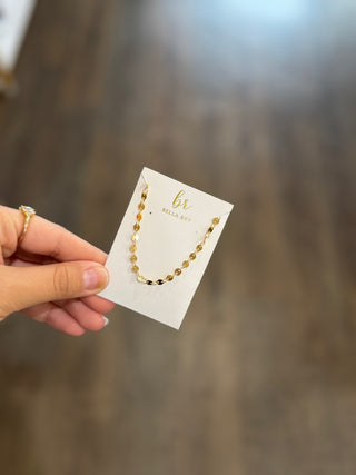 Beckett 18K Gold Plated Disc Necklace