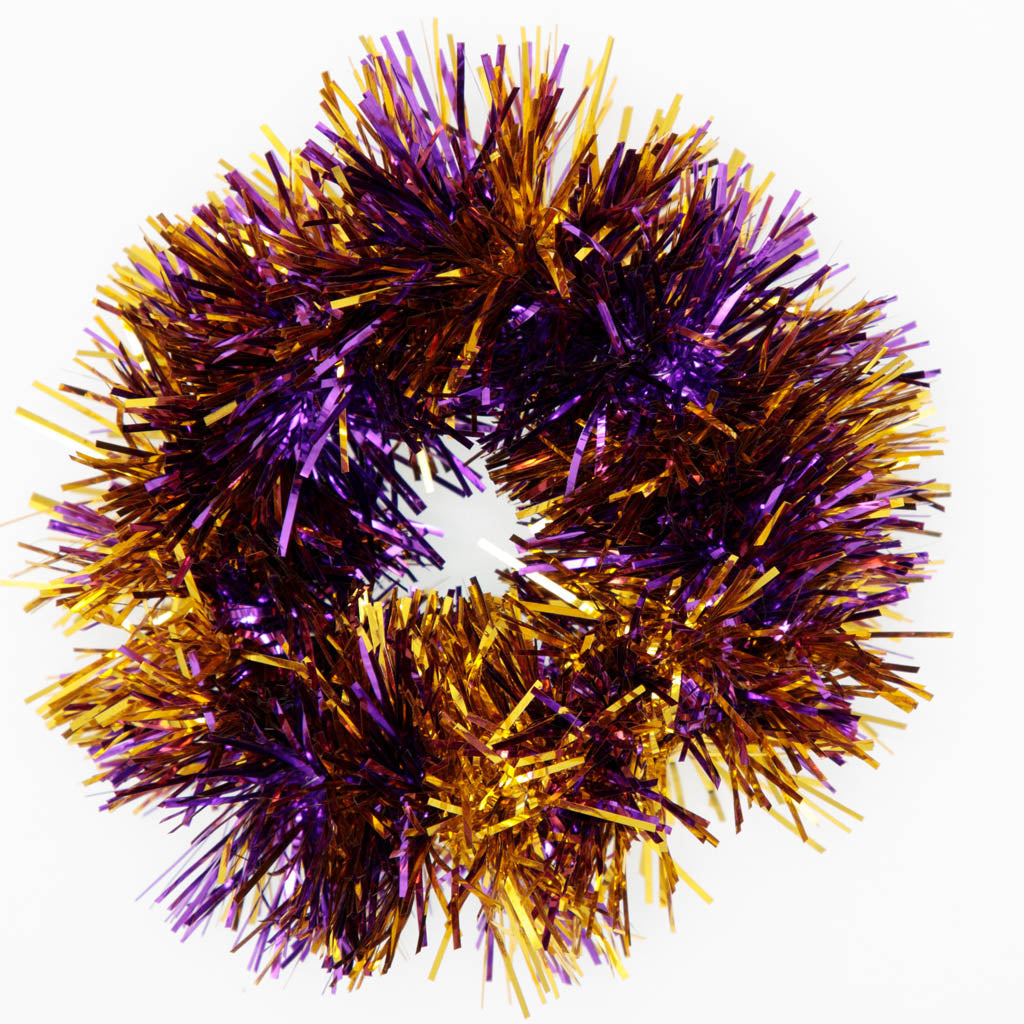 Purple & Gold Tinsel Hair Scrunchie Kids clothes    - Chickie Collective