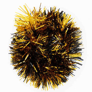 Black and Gold Tinsel Scrunchie Hair Accesories - Chickie Collective