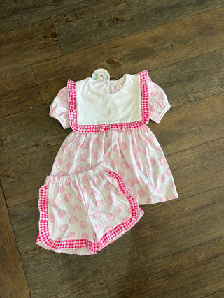 Pink Pumpkin Two Piece Girl Set